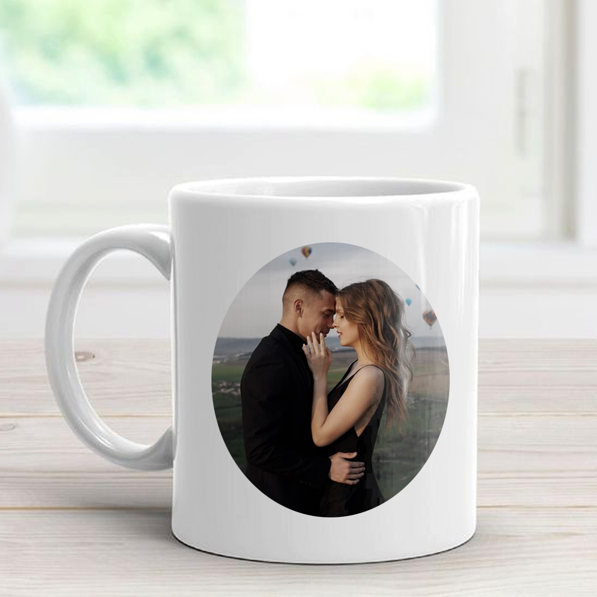 Customized white photo mug in UAE